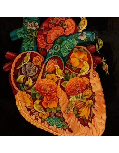 Painting Canvas "Heart" Zoom In