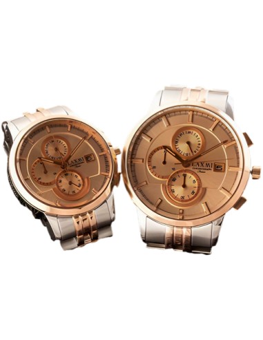 golden watches set for both genders