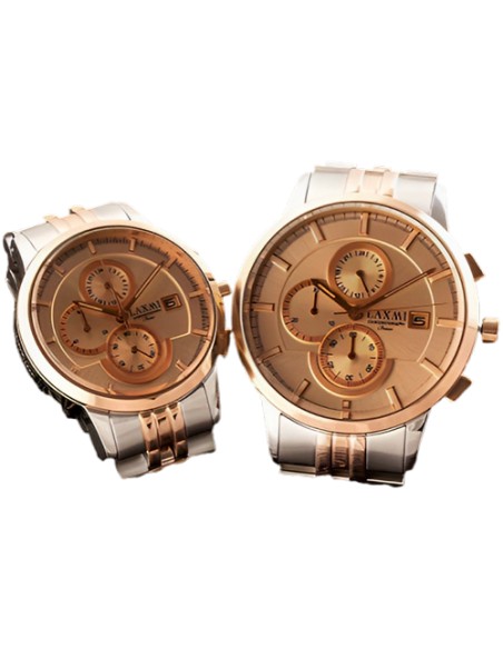 golden watches set for both genders