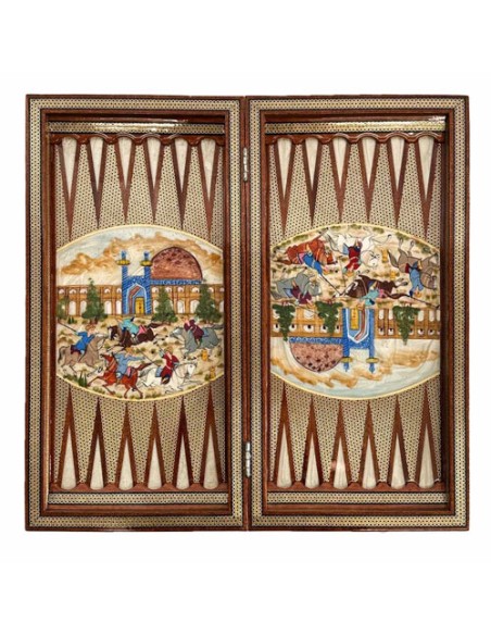 Inlay Chess & Backgammon Set