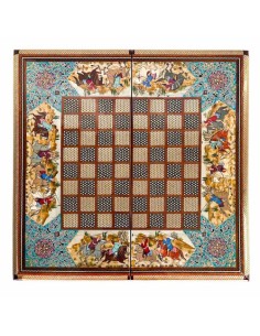Persian Inlay Chess & Backgammon Set