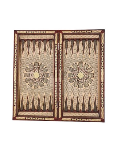 Khatamkari Chess & Backgammon Set