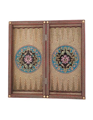 Persian Inlaid Backgammon & Chess Board HC-1701