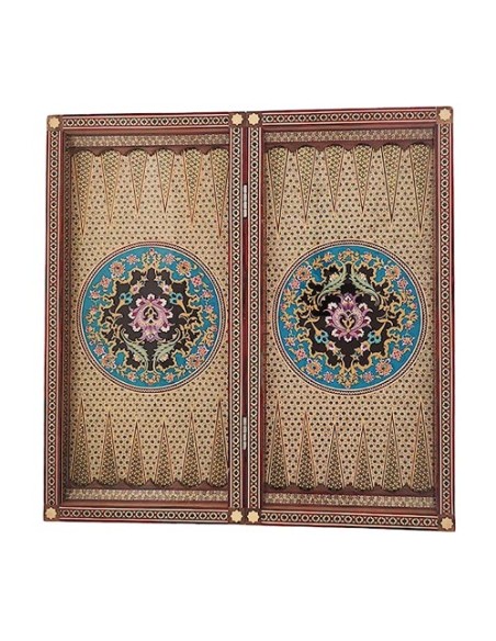 Persian Inlaid Backgammon & Chess Board HC-1701