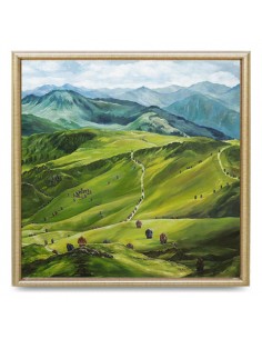 Painting Canvas "Immigrants in the Mountains" Full View
