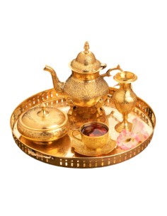 brass tea set