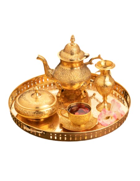brass tea set brass tea set