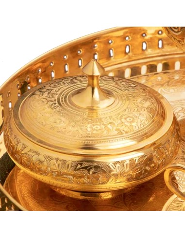 brass sugar pot