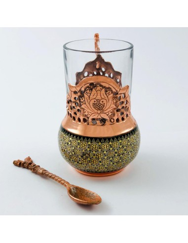 Khatamkari teacup and spoon