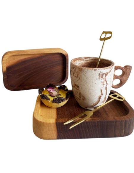 Tea cup and coasters set Tea cup and coasters set