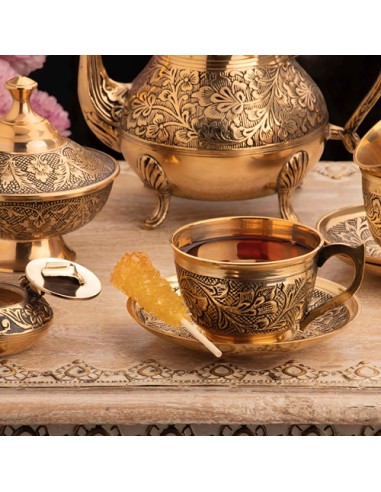 tea cup set of six details