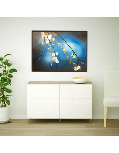 Painting Canvas "Blue" Wall Art