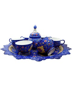 Minakari set of coffee and tea cups