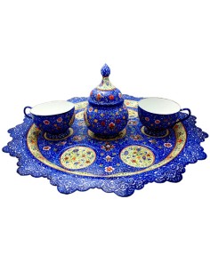 Minakari set of coffee and tea cups 2