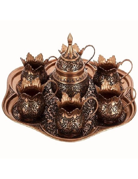 copper masterpiece tea set