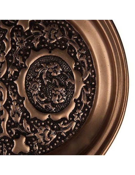 copper masterpiece tea set details