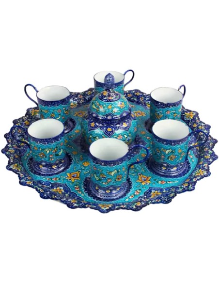 minakari tea set