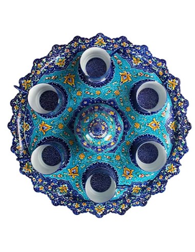 minakari tea set eight pieces