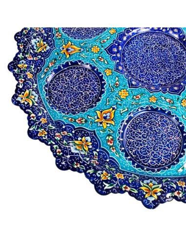 minakari tea set painting details