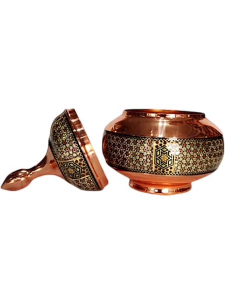 khatamkari Persian tea set candy bowl khatamkari Persian tea set candy bowl