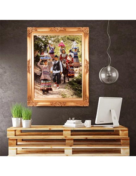 Hand-Woven Pictorial Carpet "Dowry" Wall Art