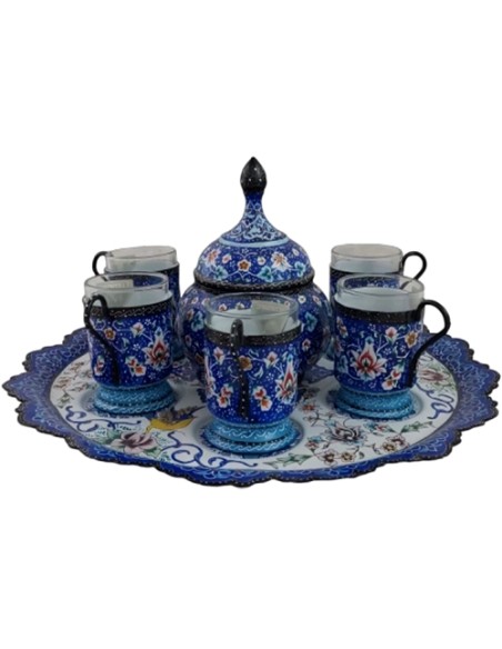 minakari art tea set