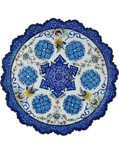 minakari art tray of tea set