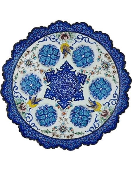 minakari art tray of tea set