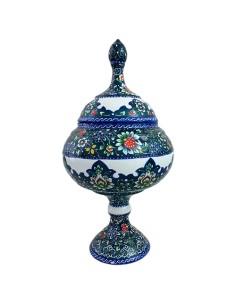 minakari art pedestal candy bowl