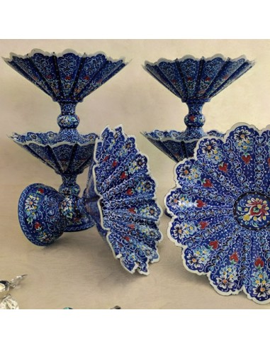 minakari pedestal small bowls