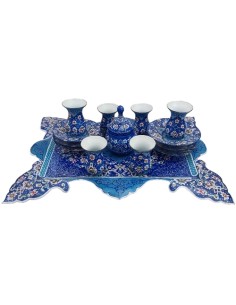 minakari enamel tea set
