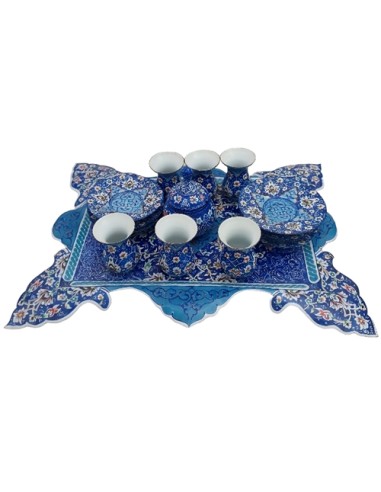 buy minakari enamel tea set