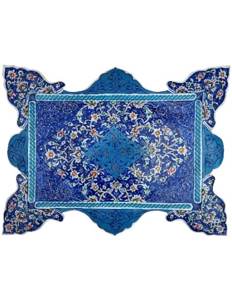 minakari enamel tea tray