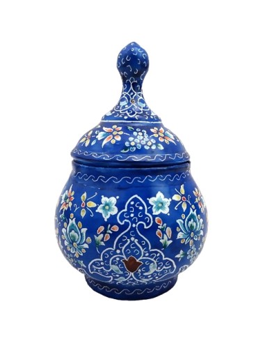 minakari enamel sugar pot