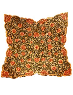 minakari plate black tray for serving