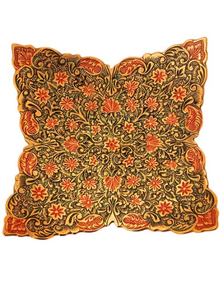 minakari plate black tray for serving