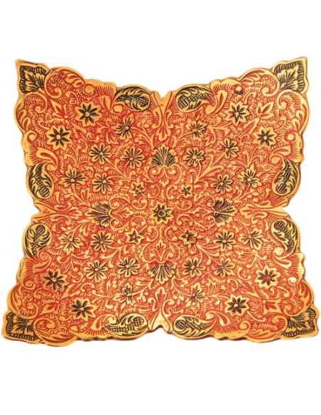 minakari plate red tray for serving