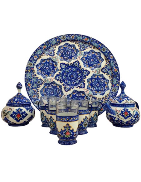 minakari enamel tea glass set