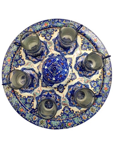 buy mina kari enamel tea glass set