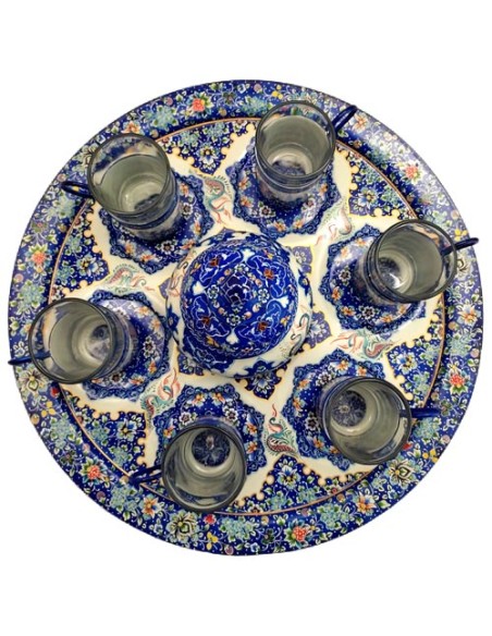 buy mina kari enamel tea glass set