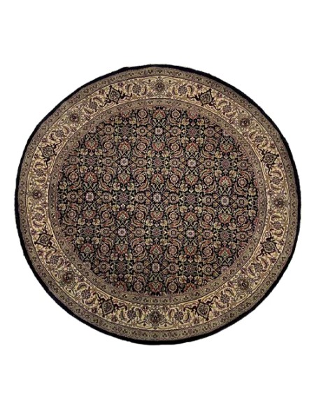 Herati 4'9" x 4'9" Handmade Round Rug - Full View