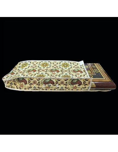 chess and backgammon board in Termeh bag