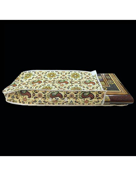 chess and backgammon board in Termeh bag