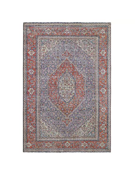 Tabriz Handmade 6x9 Red and Blue Vintage Rug RC-1893 - Full VIew