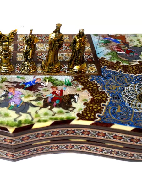 chess and backgammon set miniature painting