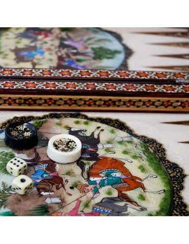 backgammon board khatam kari