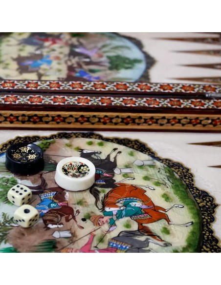 backgammon board khatam kari