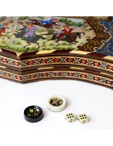 khatam kari backgammon set