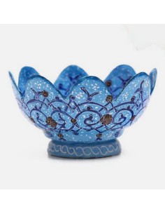 sky blue small bowl minakari