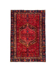 Zanjan 4x7 Handmade Red Vintage Rug RC-1913 - full view